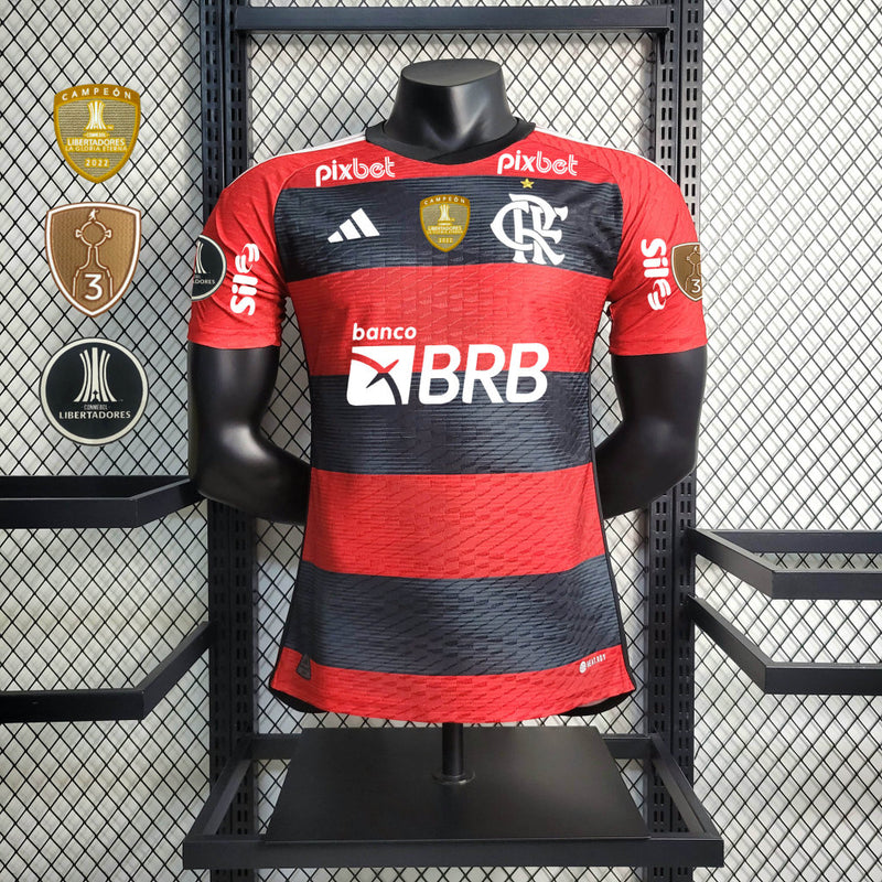 Camisa Oficial do CR Flamengo 23/24 Versão Jogador - Libertadores