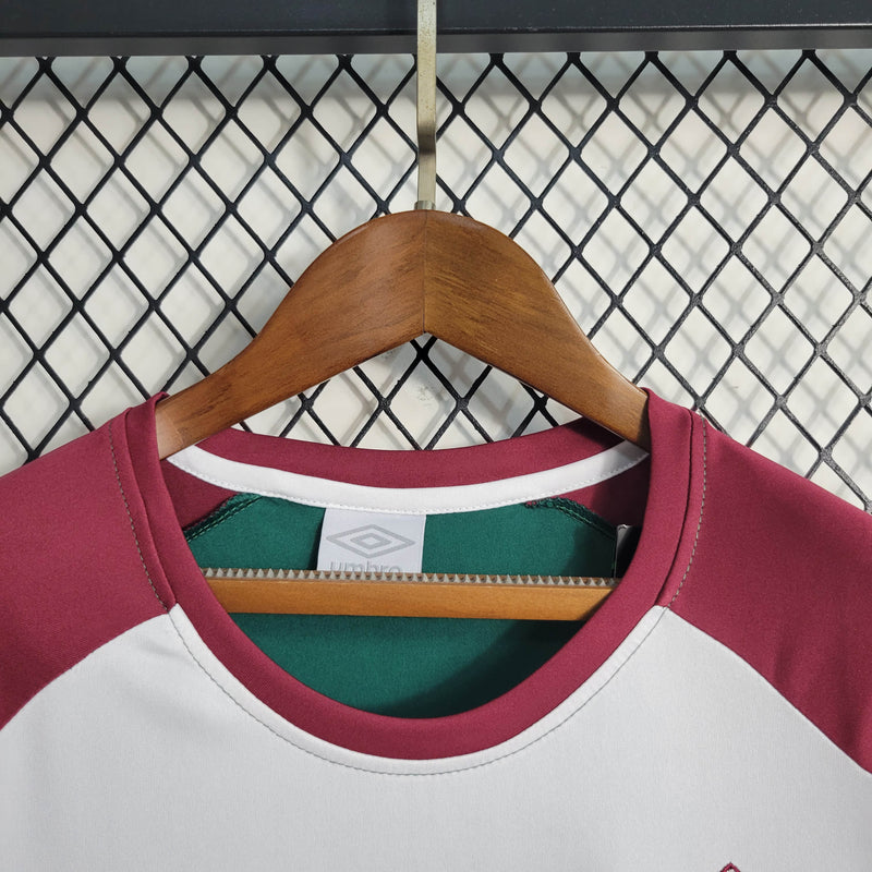 Camisa Feminina Oficial do Fluminense 23/24 Baby Look - Treino