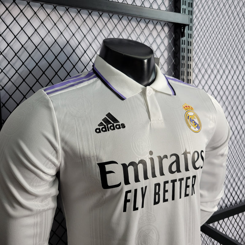 Camisa Oficial do Real Madrid 22/23 - Manga Longa