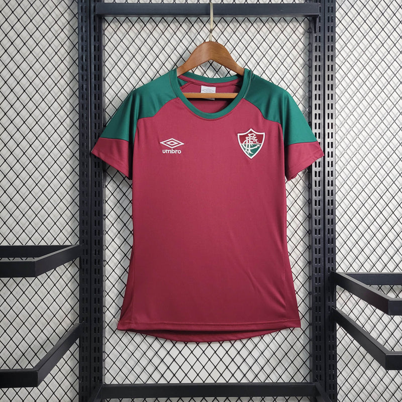 Camisa Feminina Oficial do Fluminense 23/24 Baby Look - Treino