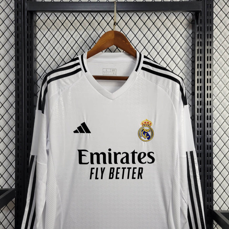 Camisa Oficial do Real Madrid 24/25 - Manga Longa