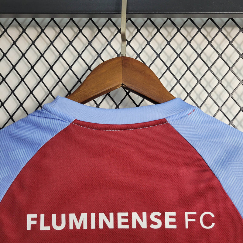 Camisa Feminina Oficial do Fluminense 23/24 Baby Look - Treino