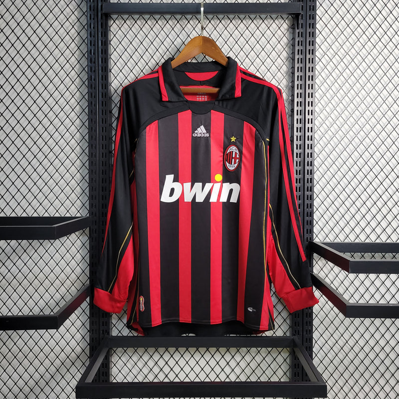 Camisa Retrô do Milan 2006/2007 - Manga Longa