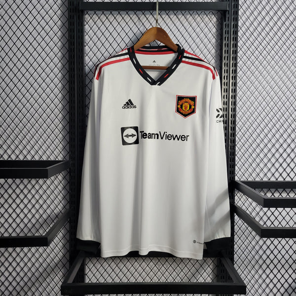 Camisa 2 Oficial do Manchester United 22/23 - Manga Longa