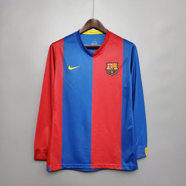 Camisa Retrô do Barcelona 2006/2007 - Manga Longa