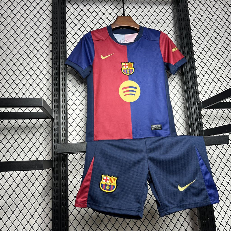 Conjunto Infantil Oficial do Barcelona 24/25 - Kids