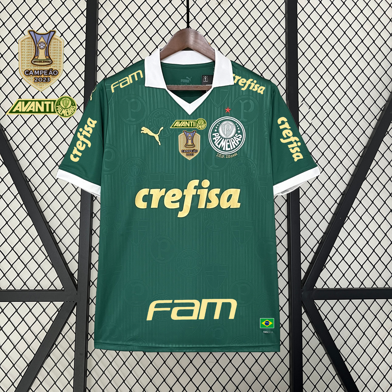 Camisa Oficial do Palmeiras 24/25 Versão Torcedor - Completa com Patrocínios e Pacth