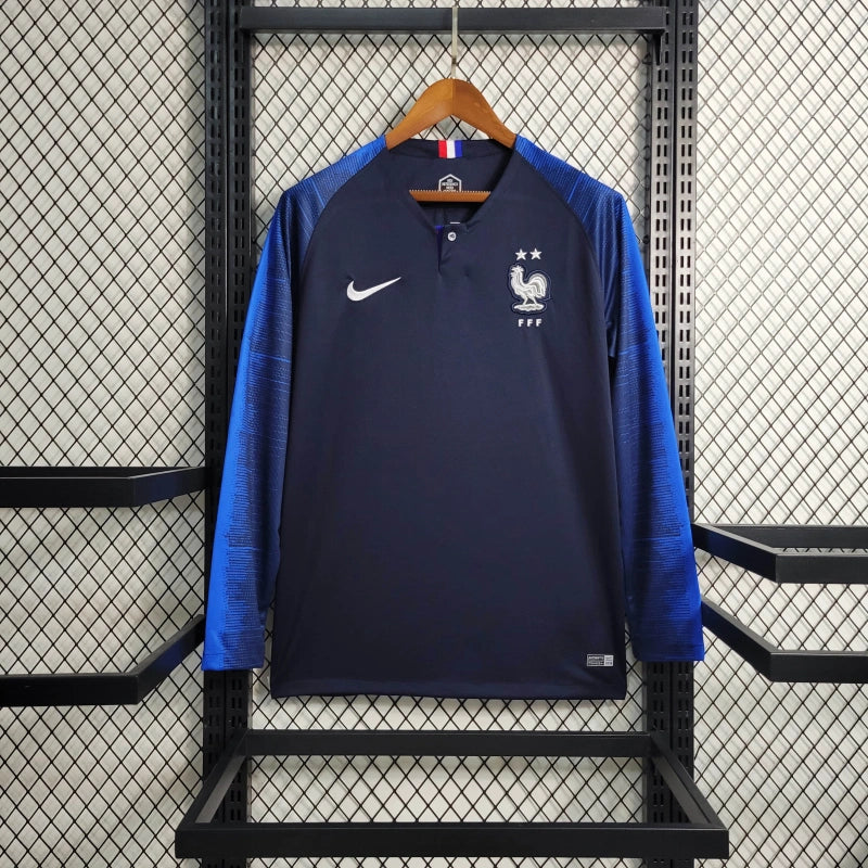 Camisa Retrô da França 2018 - Manga Longa