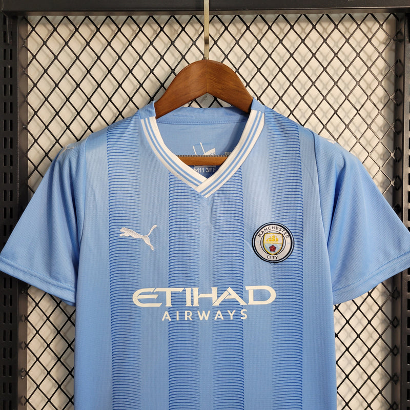 Conjunto Infantil Oficial do Manchester City 23/24 - Kids