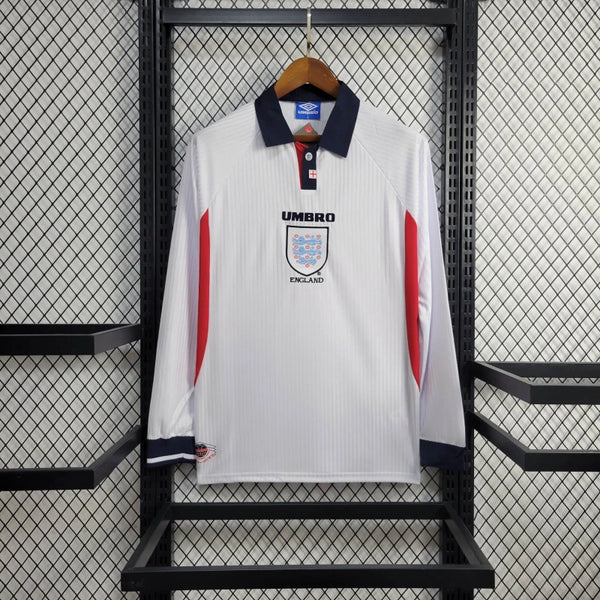 Camisa Retrô da Inglaterra 1998 - Manga Longa