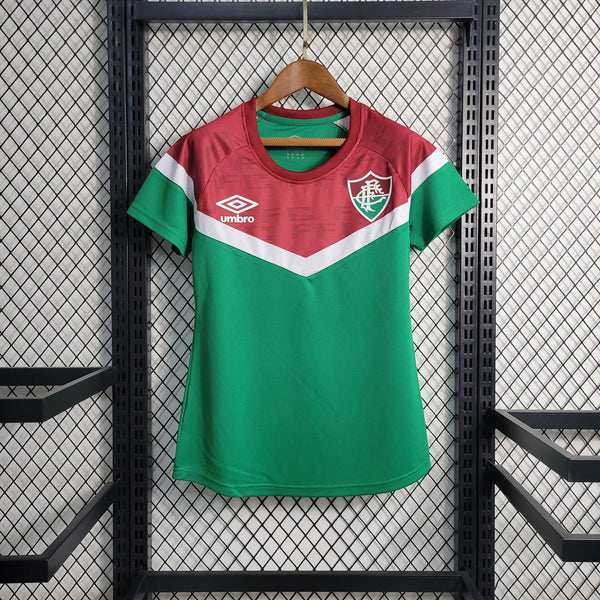 Camisa Feminina Oficial do Fluminense 23/24 Baby Look - Treino