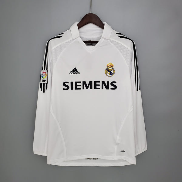 Camisa Retrô do Real Madrid 2005/2006 - Manga Longa