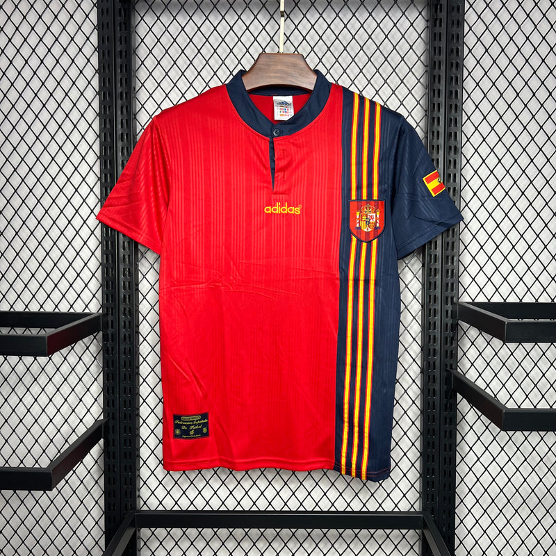 Camisa Retrô da Espanha 1996