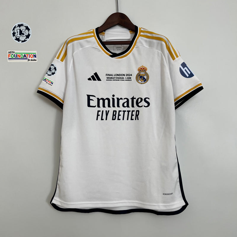 Camisa Oficial do Real Madrid 23/24 Versão Torcedor - Campeão da Champions League