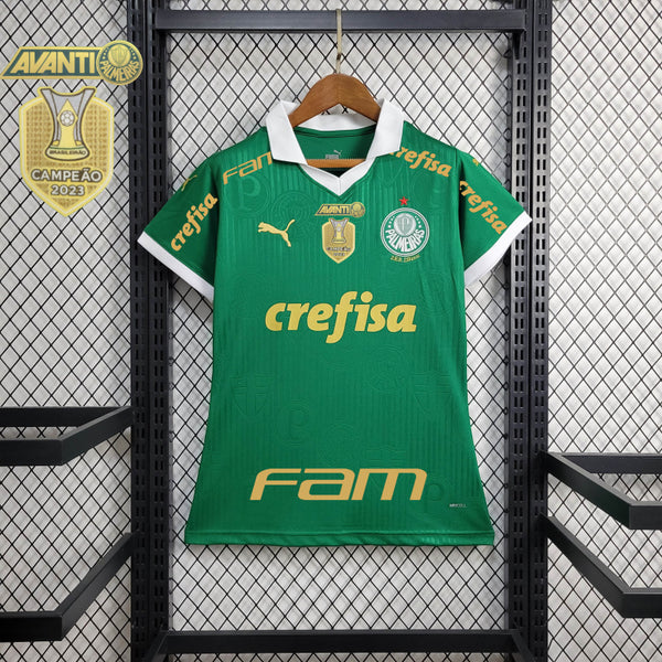 Camisa Oficial do Palmeiras 24/25 Baby Look - Completa com Patrocínios e Pacth