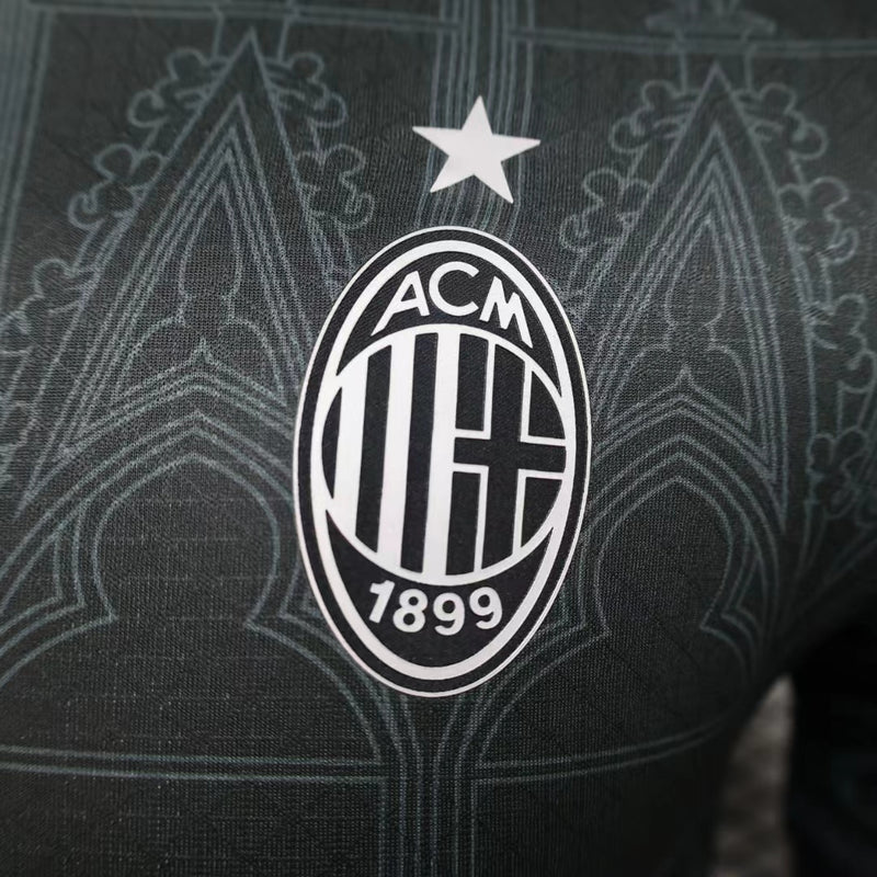 Camisa Oficial do Milan 24/25 Versão Jogador - Polo Al black