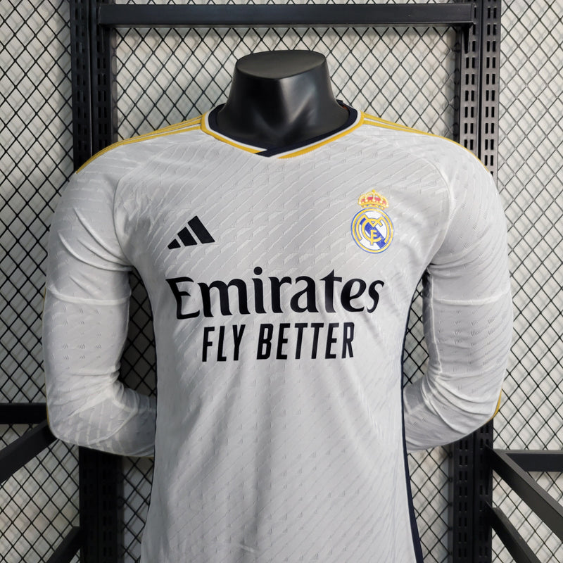 Camisa Oficial do Real Madrid 23/24 - Manga Longa