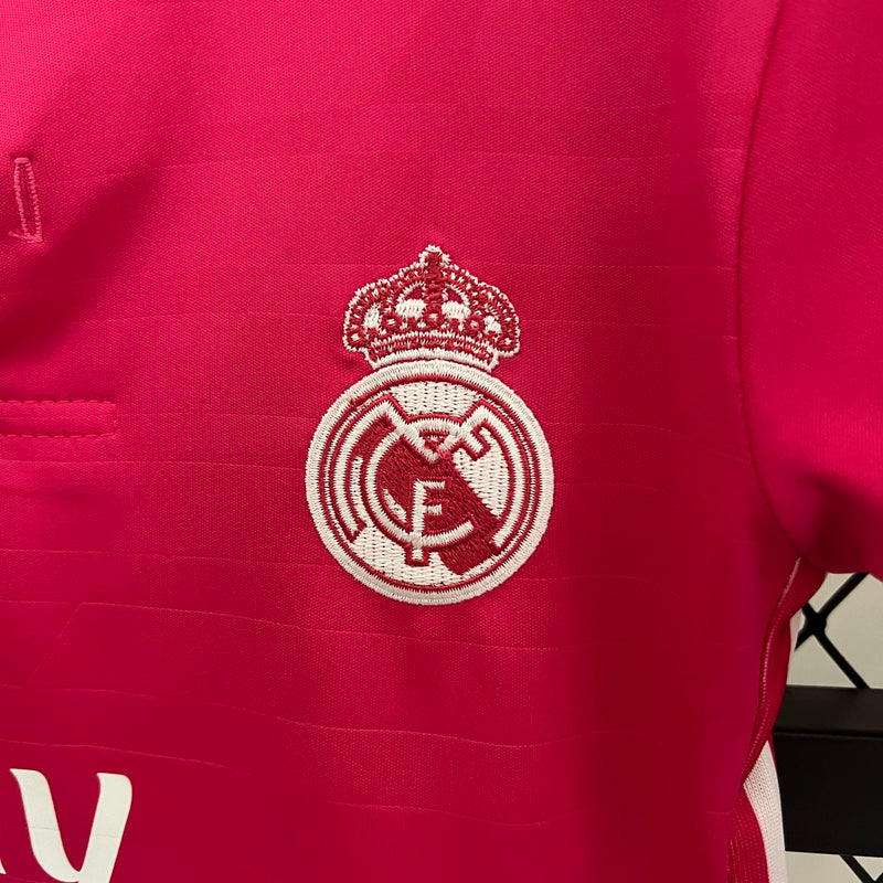 Conjunto Retrô Infantil Oficial do Real Madrid 2014/2015 - Kids