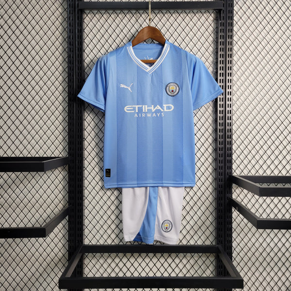 Conjunto Infantil Oficial do Manchester City 23/24 - Kids