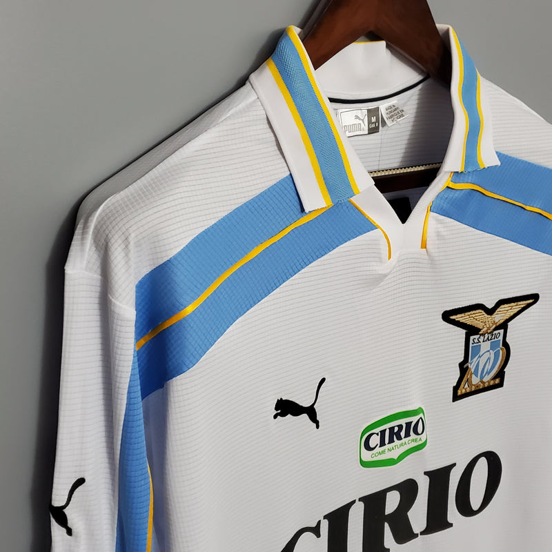 Camisa Retrô da Lazio 2000/2001 - Manga Longa