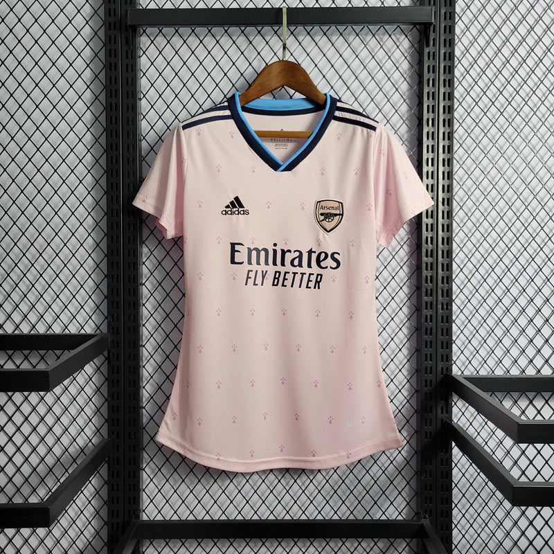 Camisa 3 Feminina Oficial do Arsenal 22/23 - Baby Look