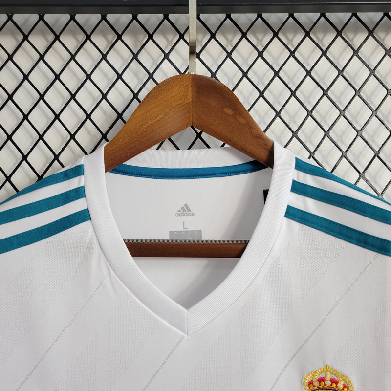 Camisa Retrô do Real Madrid 2017/2018 - Manga Longa