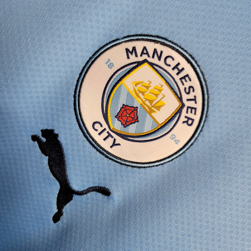 Camisa Oficial do Manchester CIty 22/23 - Manga Longa