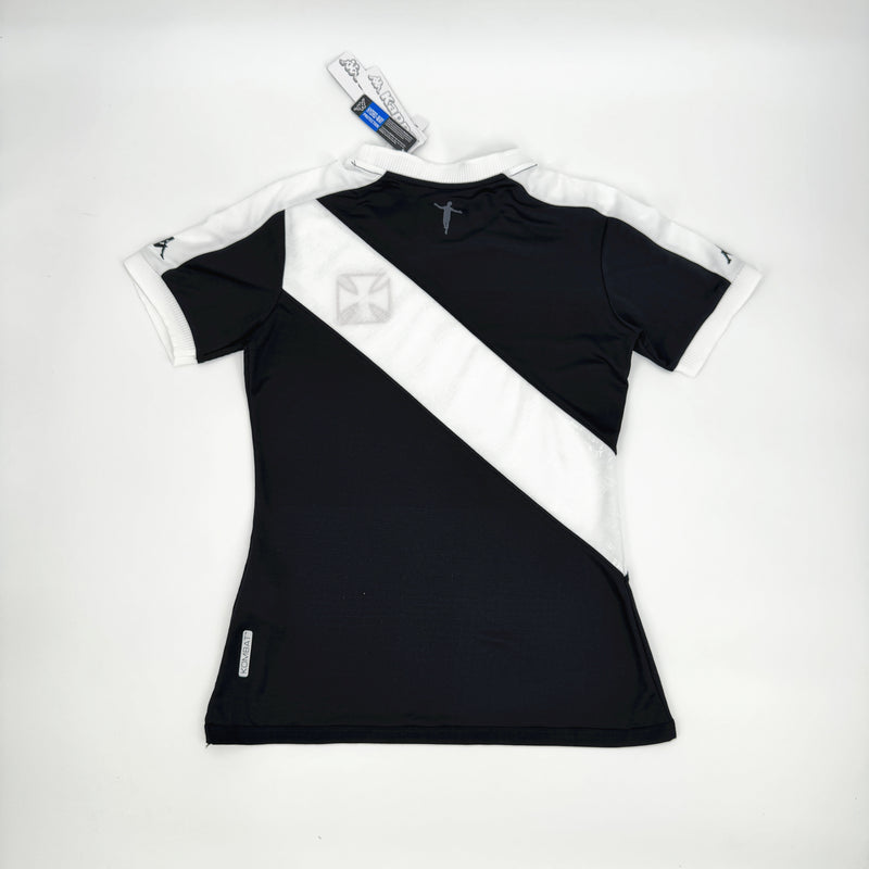 Camisa Feminina Oficial do Vasco 24/25 Baby Look - Completa com Patrocínios