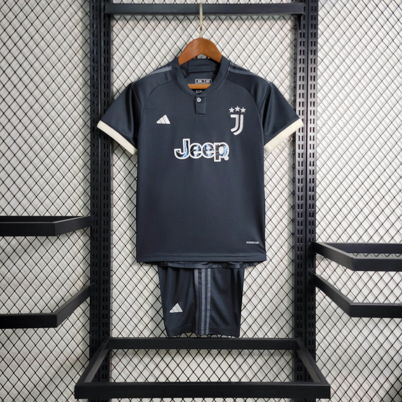 Conjunto 2 Infantil Oficial da Juventus 23/24 - Kids