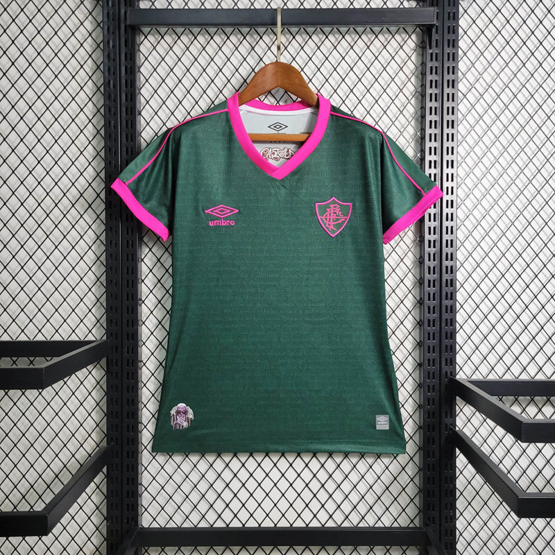 Camisa Feminina Oficial do Fluminense 23/24 Baby Look - Homenagem ao Cartola