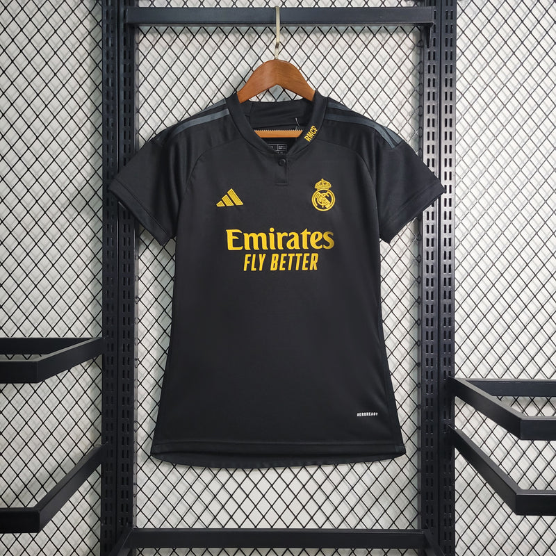 Camisa 2 Feminina Oficial do Real Madrid 23/24 - Baby Look