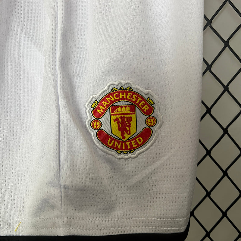 Conjunto Retrô Infantil Oficial do Manchester United 2007/2008 - Kids