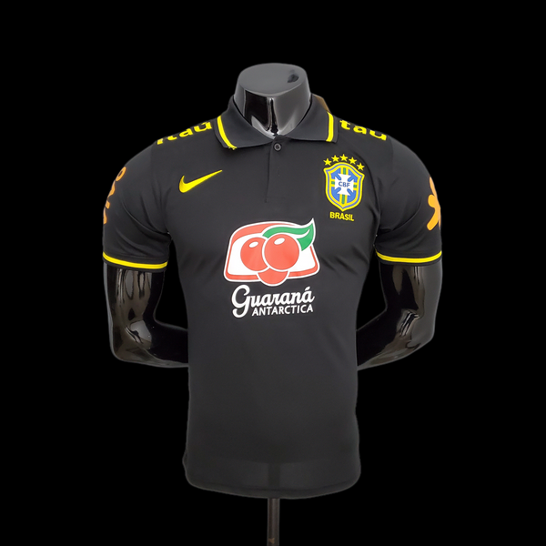 Camisa Oficial do Brasil 22/23 Pré Jogo - Completa com Patrocínios