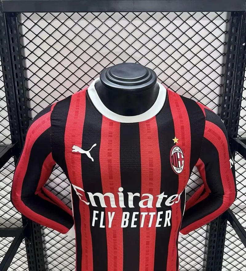 Camisa Oficial do Milan 24/25 - Manga Longa