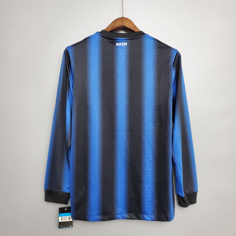 Camisa Retrô da Inter de Milão 2010/2011 - Manga Longa