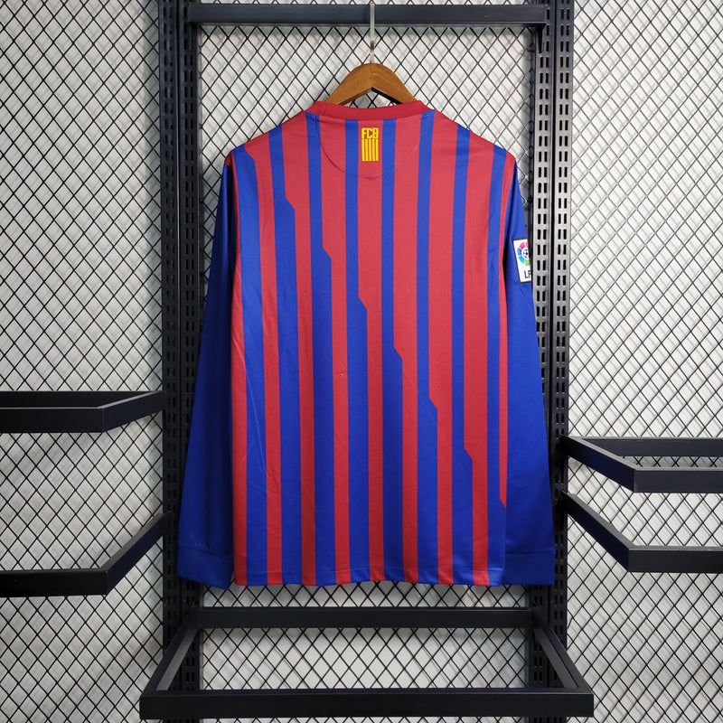 Camisa Retrô do Barcelona 2011/2012 - Manga Longa