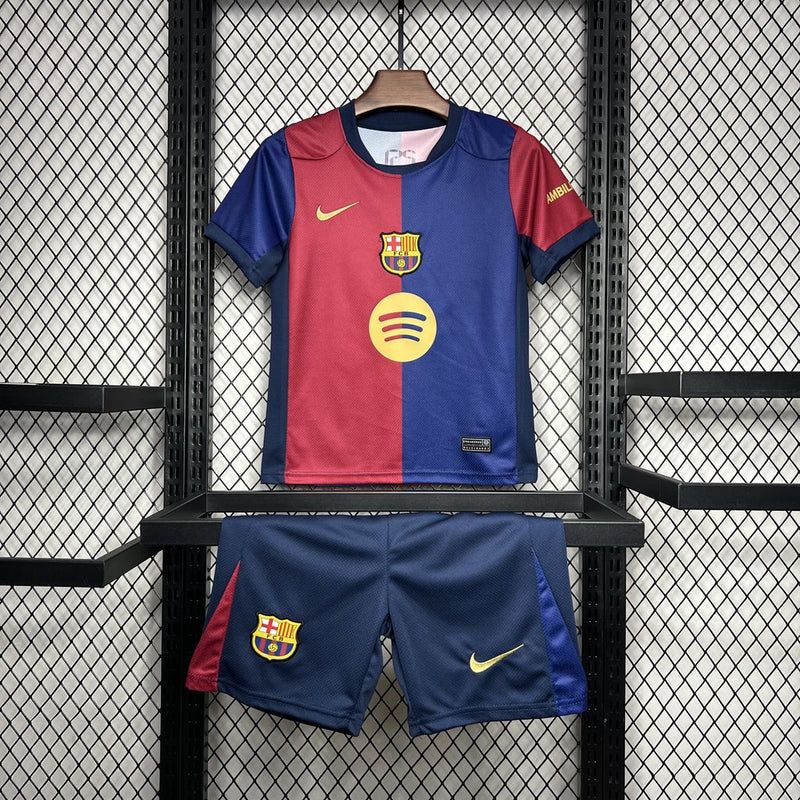 Conjunto Infantil Oficial do Barcelona 24/25 - Kids