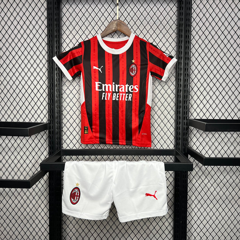 Conjunto Infantil Oficial do Milan 24/25 - Kids