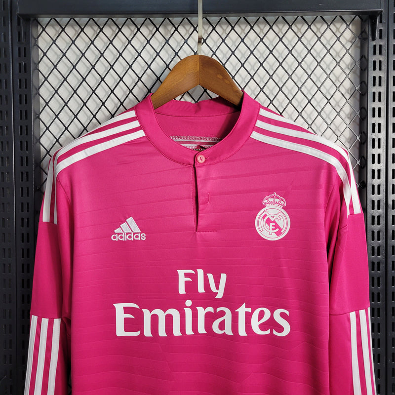 Camisa Retrô do Real Madrid 2014/2015 - Manga Longa