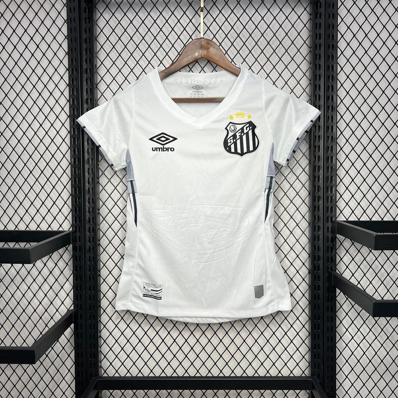 Camisa Feminina Oficial do Santos 24/25 - Baby Look