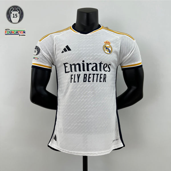 Camisa Oficial do Real Madrid 23/24 Versão Jogador - Campeão da Champions League