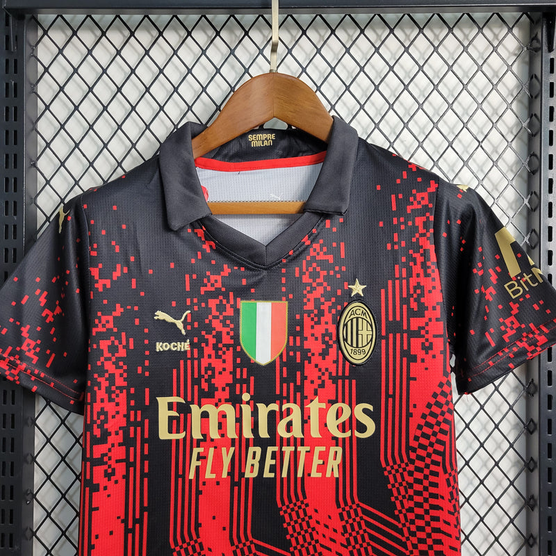 Conjunto 2 Infantil Oficial do Milan 23/24 - Kids