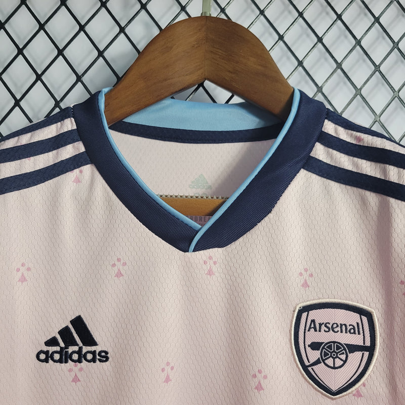 Conjunto 3 Infantil Oficial do Arsenal 22/23 - Kids