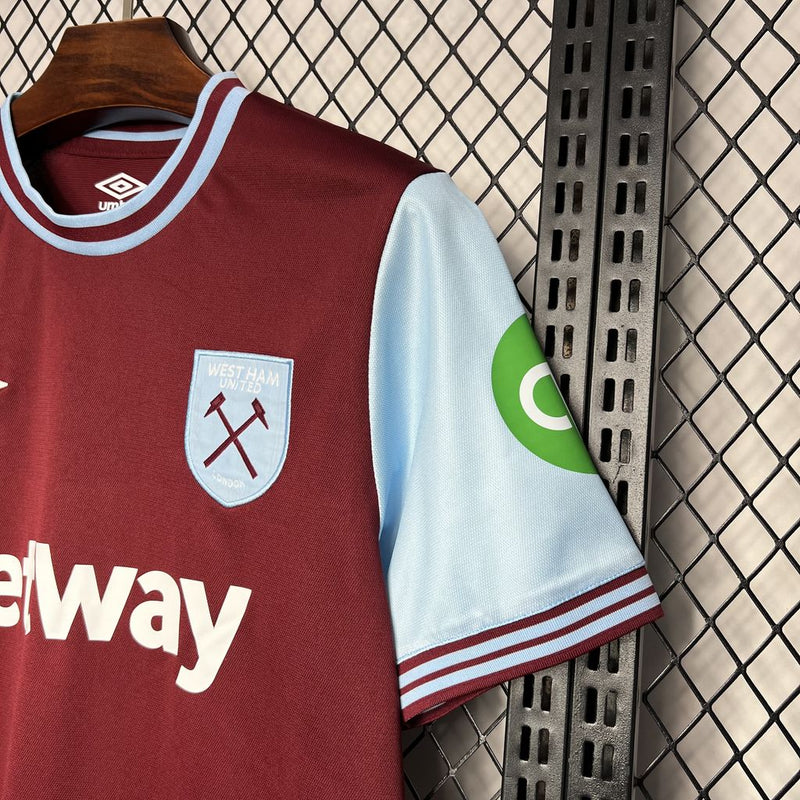 Camisa Oficial do West Ham 24/25 - Versão Torcedor