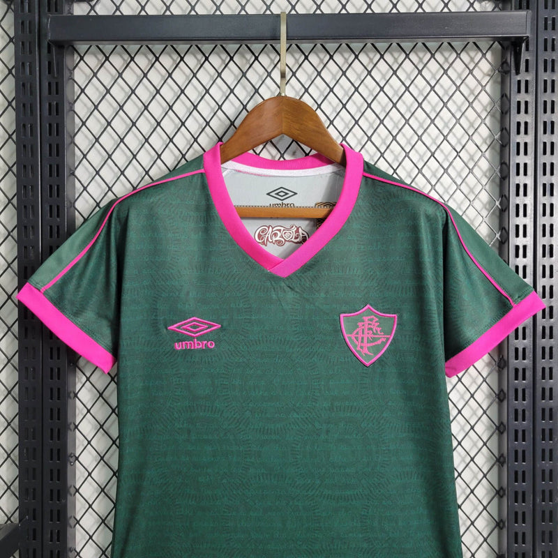 Camisa Feminina Oficial do Fluminense 23/24 Baby Look - Homenagem ao Cartola