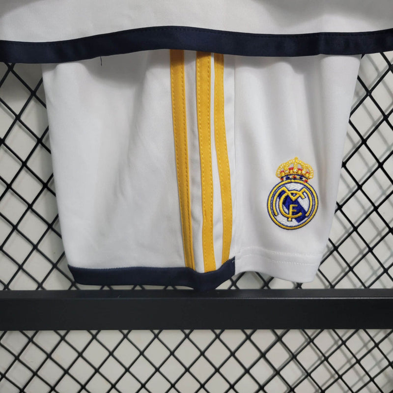 Conjunto Infantil Oficial do Real Madrid 23/24 Manga Longa - Kids