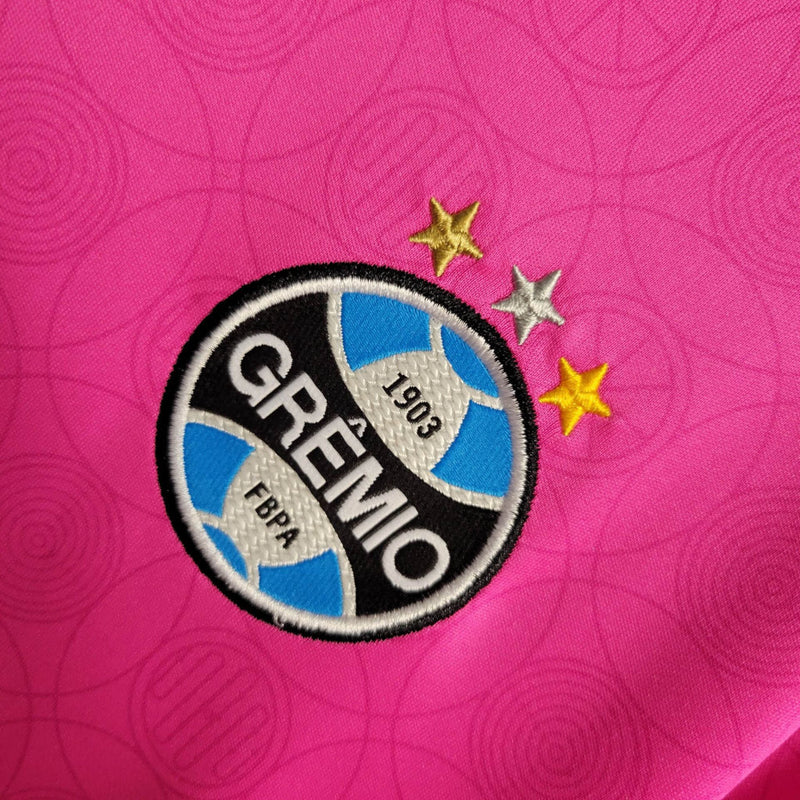 Camisa Feminina Oficial do Grêmio 23/24 Baby Look - Outubro Rosa