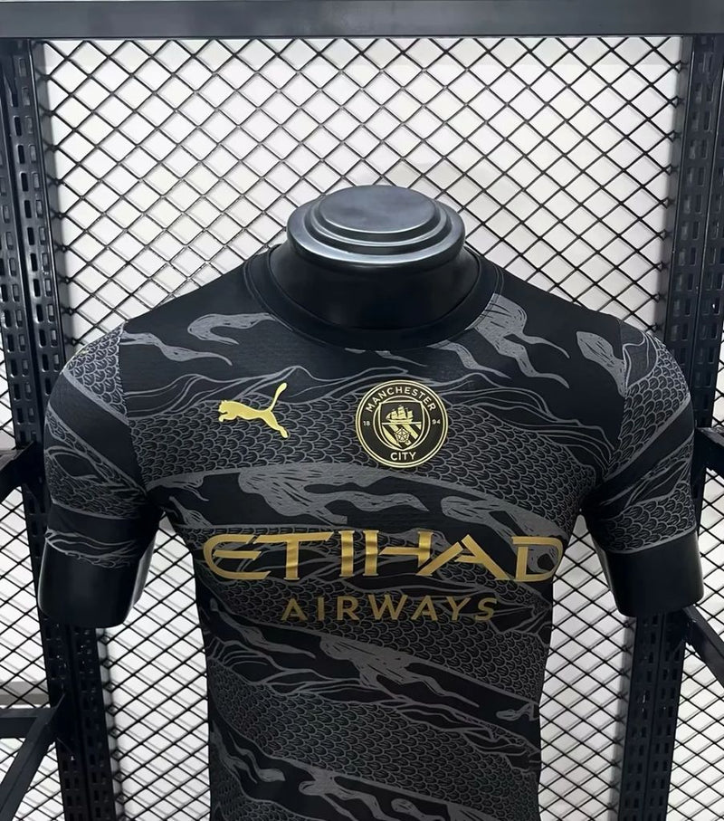 Camisa do Manchester City 24/25 Versão Jogador - Edição Black Dragon