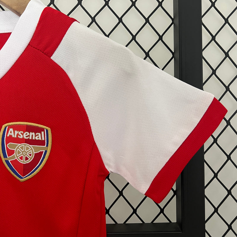 Conjunto Retrô Infantil Oficial do Arsenal 2002/2004 - Kids