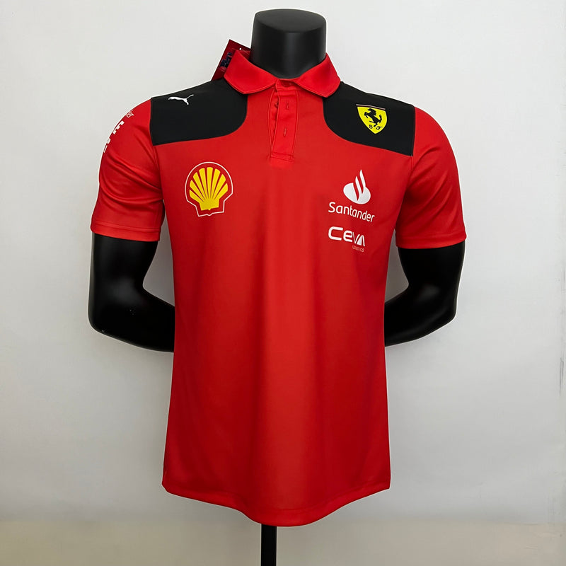 Camisa Oficial da Ferrari Polo F1 24/25 - Fórmula 1